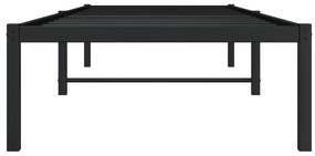 Estrutura de cama 75x190 cm metal preto