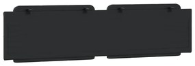 Almofadão de cabeceira 200 cm couro artificial preto