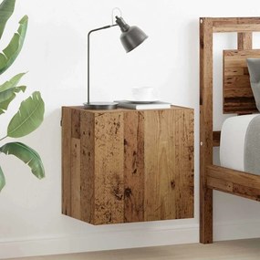 vidaXL Armário de TV de Parede Madeira Antiga 40,5x30x40cm