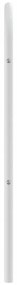 Cabeceira de cama 160 cm metal branco