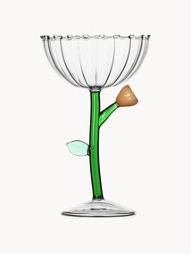 Taça de champanhe em borosilicato artesanal Botanica