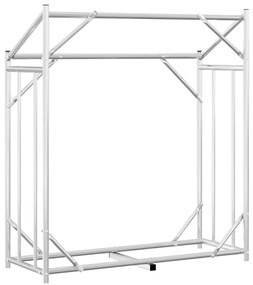 Rack de lenha tampa de chuva 100,5x40,5x110,5cm aço galvanizado