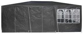 Tenda de Festa com 10 Lados Antracite - 6x4 m PE