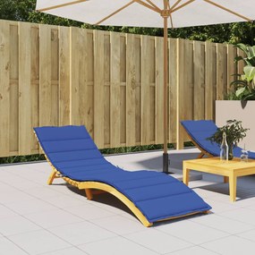 vidaXL Almofadão p/ espreguiçadeira 200x60x3cm tecido oxford azul real