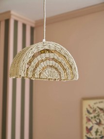 Candeeiro de teto Arco-íris em corda de papel cru