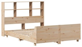 Cama sem colchão 135x190 cm madeira de pinho maciça
