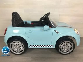 Carro elétrico para crianças Mini Style 12V 2.4G Azul