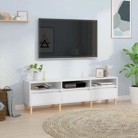 Móvel de TV 150x30x44,5 cm derivados de madeira branco