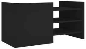 Móvel de TV 80x35x40 cm derivados de madeira preto