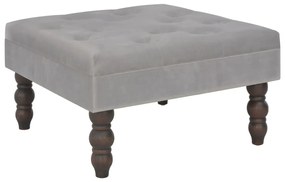 vidaXL Banco 60x60x36 cm veludo cinzento-escuro