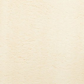 Tapete pelo curto macio e lavável HUARTE Ø 80 cm cor creme