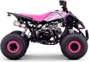 Mini moto 4 gasolina para crianças de 110cc Automática Roan Pantera R7 C/ Marcha atras e Limitador Rosa