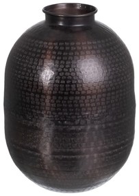 Vaso 26,5 X 26,5 X 36 cm Preto Alumínio