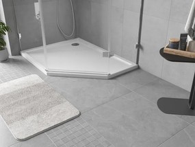 Mexen Flow base de duche pentagonal slim esquerda 100 x 90 cm, branco brilho - 46P109010L