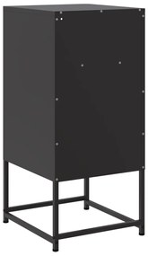 Mesa de cabeceira 36x39x78 cm aço preto