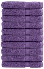 Toalhas de sauna premium SOLUND 10 pcs 80x200 cm 600 gsm roxo