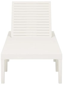 Espreguiçadeira plástico branco