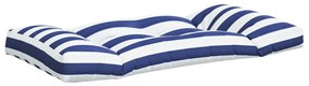 Almofadões p/ paletes 2 pcs tecido oxford riscas azul/branco