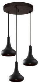 Chandelier Berceste – Preto – 40 cm