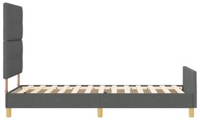 Cama vidaXL Cinza Escuro 80x200 cm de Tecido