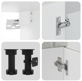 14 peças armário de cozinha conjunto Lucca concreto cinza