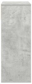 Estante cinzento cimento 66x31x80 cm derivados de madeira