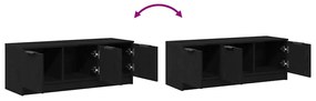 Armário para TV vidaXL Preto Carvalho 102x35x36,5 cm Madeira Engineere