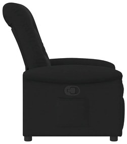 Poltrona reclinável tecido preto