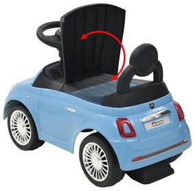 Carro de passeio Fiat 500 azul