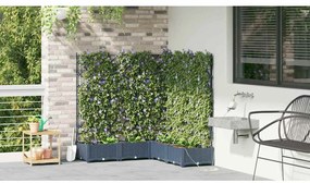 Jardineiras de Jardim 1 pc Cinzeto 120 x 120 x 126 cm Plástico