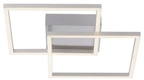 Candeeiro de teto em aço com LED 2 luzes - Amanda Moderno