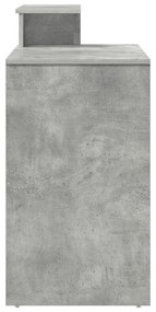 Secretária com Armazenamento Cinza Claro 120,5x44x88,5 cm Madeira Enge