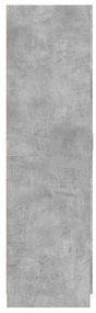 Roupeiro 80x52x180 cm derivados de madeira cinzento cimento