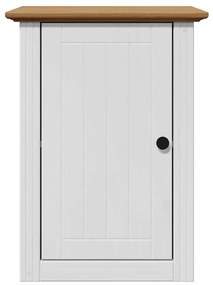 4 pcs conjunto de móveis WC BODO pinho maciço branco castanho