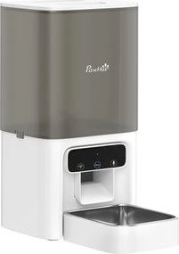 PawHut Alimentador Automático para Gatos, 4.5L WiFi com Timer, Programável para 1-10 Refeições, Alimentador Automático com Gravador de Voz e Dupla Alimentação para Gatinhos e Cães de Porte Pequeno | Aosom Portugal