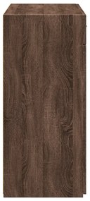 Aparador 80x42,5x93 cm derivados de madeira carvalho castanho