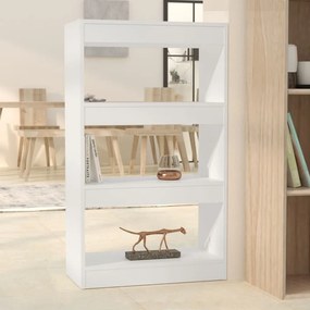 vidaXL Estante/divisória derivados de madeira branco