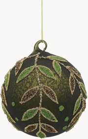 Bolas de Natal em vidro Sprig, conjunto de 8