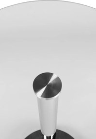 Mesa redonda de vidro transparente Ø60 x 105 cm