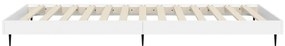 Estrutura de cama 90x190 cm derivados de madeira branco