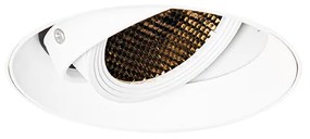 Foco embutido moderno branco GU10 AR70 redondo sem moldura - Oneon Honey Moderno
