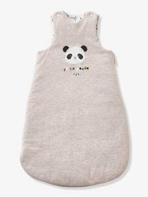 Agora -15% | Saco de bebé sem mangas, tema Petit Panda cinzento medio mesclado