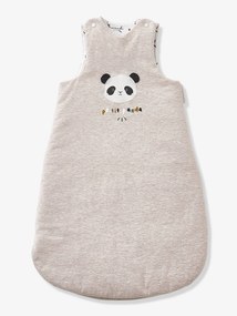 Agora -20%: Saco de bebé sem mangas, tema Petit Panda cinzento medio mesclado