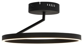 Candeeiro de teto design preto incl. LED regulável em 3 etapas - Anello Design