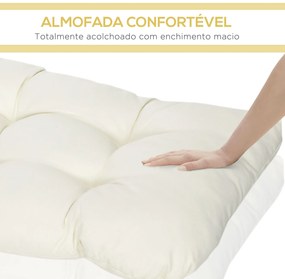 Almofada para Banco de 2 Lugares – Douce Crème – Creme – 110x48x8 cm