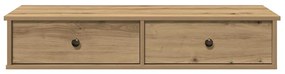 Prateleira parede c/ gavetas 100x37,5x19cm derivados de madeira
