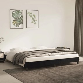 vidaXL Estrutura de cama sem colchão 200x200 cm veludo preto