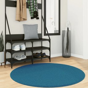 vidaXL Tapete de pelo curto OVIEDO Ø 120 cm turquesa