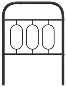 Cabeceira de cama 75 cm metal preto