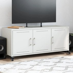 Móvel de TV 100,5x39x43,5 cm aço branco